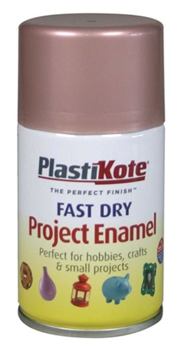 PLASTIKOTE PL144S FAST DRY ENAMEL SPRAY PAINT 100ML - ROSE GOLD. PL144-S \\\KD03374