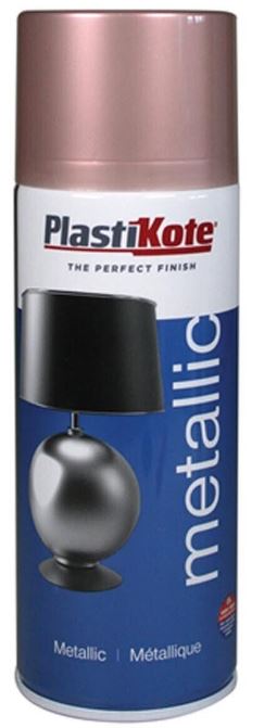 PLASTIKOTE PL4405 METALLIC SPRAY PAINT 400ML - ROSE GOLD. PL4405 \\\KD03379