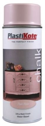 PLASTIKOTE CHALK FINISH SPRAY PAINT 400ML - PALE ROSE. PL27105 \\\KD03421