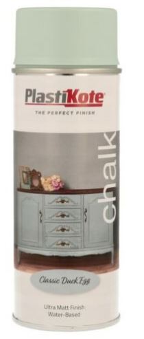 PLASTIKOTE CHALK FINISH SPRAY PAINT 400ML - CLASSIC DUCK EGG. PL27108 \\\KD03422