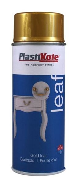 PLASTIKOTE LEAF FINISH SPRAY PAINT 400ML - GOLD LEAF. PL27110 \\\KD03424
