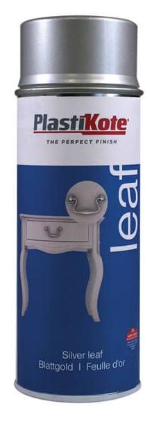 PLASTIKOTE LEAF FINISH SPRAY PAINT 400ML - SILVER LEAF. PL27111 \\\KD03425