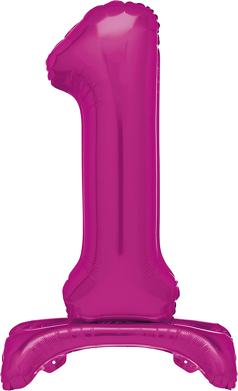 UNIQUE PARTY GIANT STANDING FOIL NUMBER 1 BALLOON 76 CM - HOT PINK. UNI12871 \\\KD03486