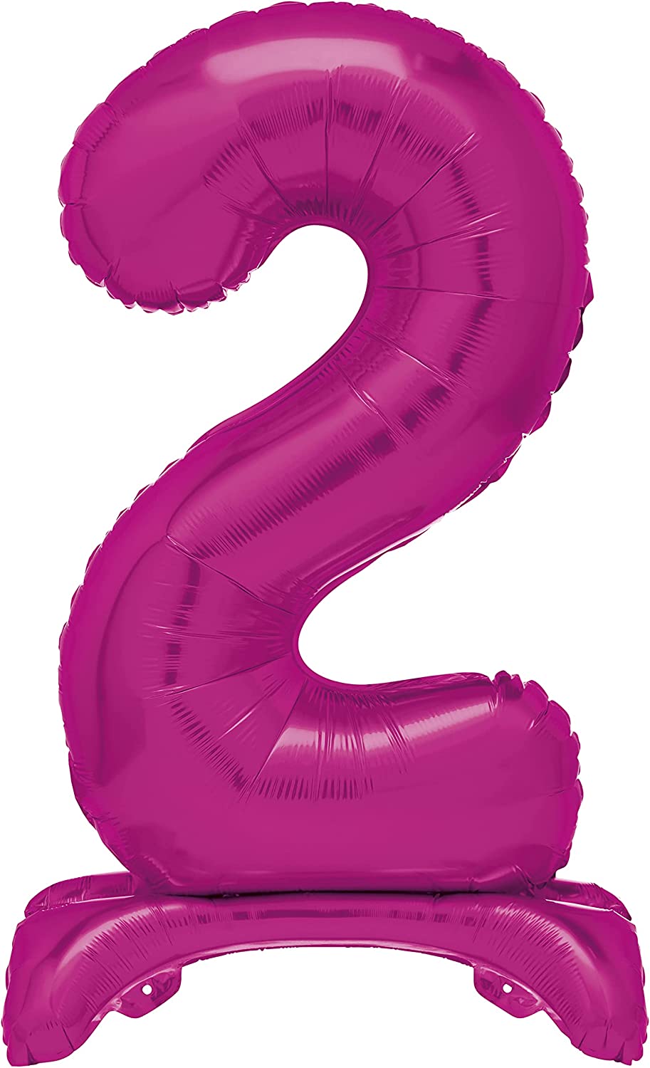 UNIQUE PARTY GIANT STANDING FOIL NUMBER 2 BALLOON 76 CM - HOT PINK. UNI12872 \\\KD03487