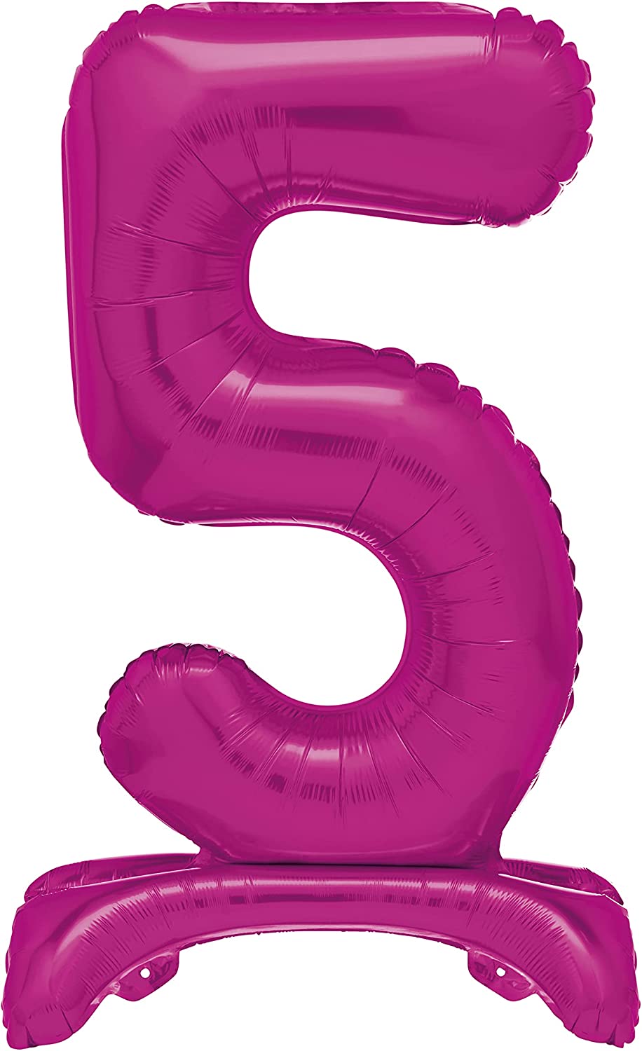 UNIQUE PARTY GIANT STANDING FOIL NUMBER 5 BALLOON 76 CM - HOT PINK. UNI12875 \\\KD03490