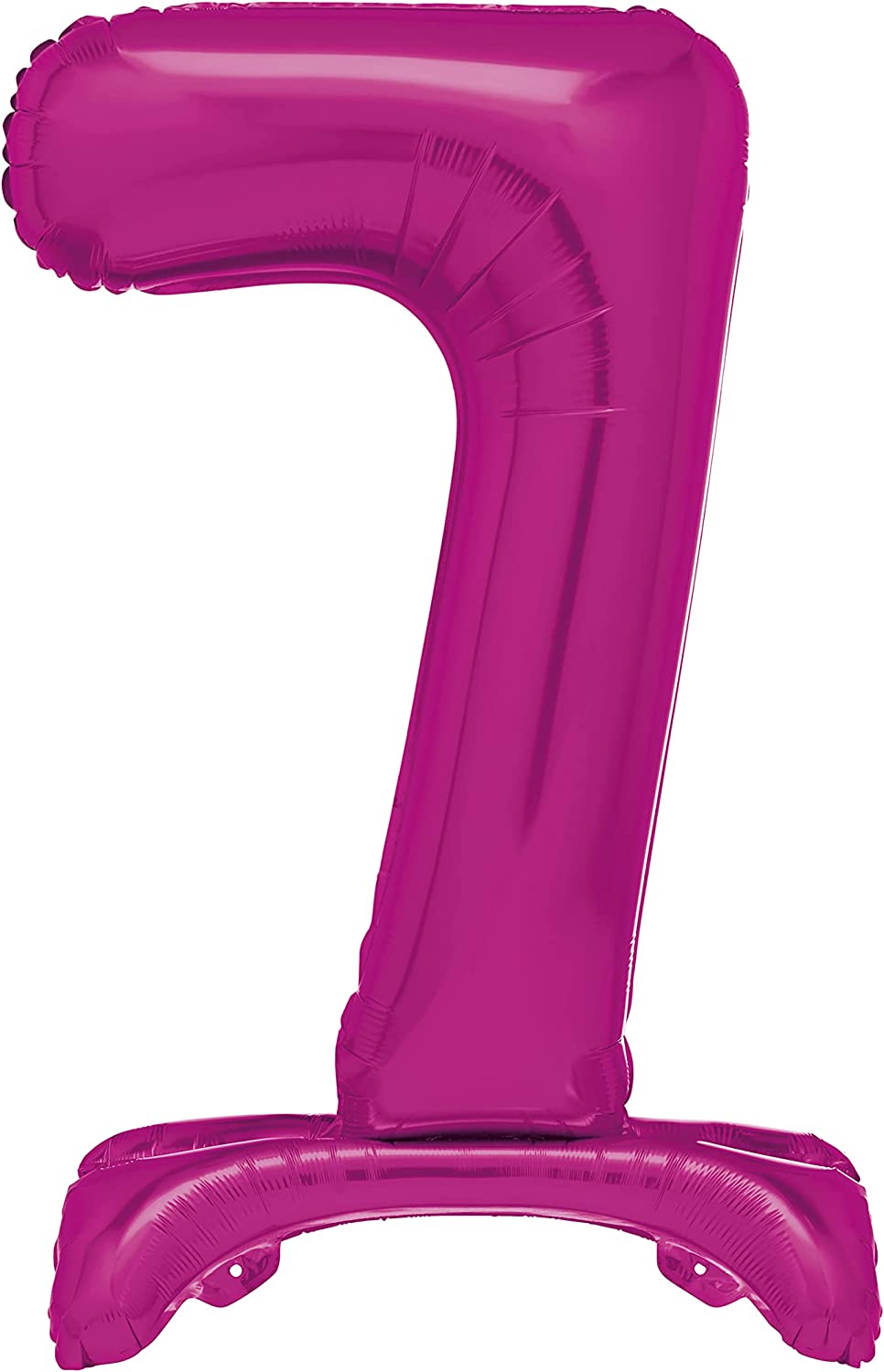 UNIQUE PARTY GIANT STANDING FOIL NUMBER 7 BALLOON 76 CM - HOT PINK. UNI12877 \\\KD03492