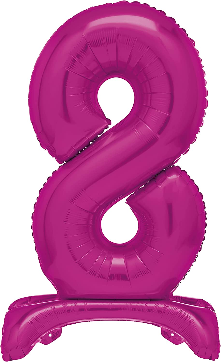 UNIQUE PARTY GIANT STANDING FOIL NUMBER 8 BALLOON 76 CM - HOT PINK. UNI12878 \\\KD03493