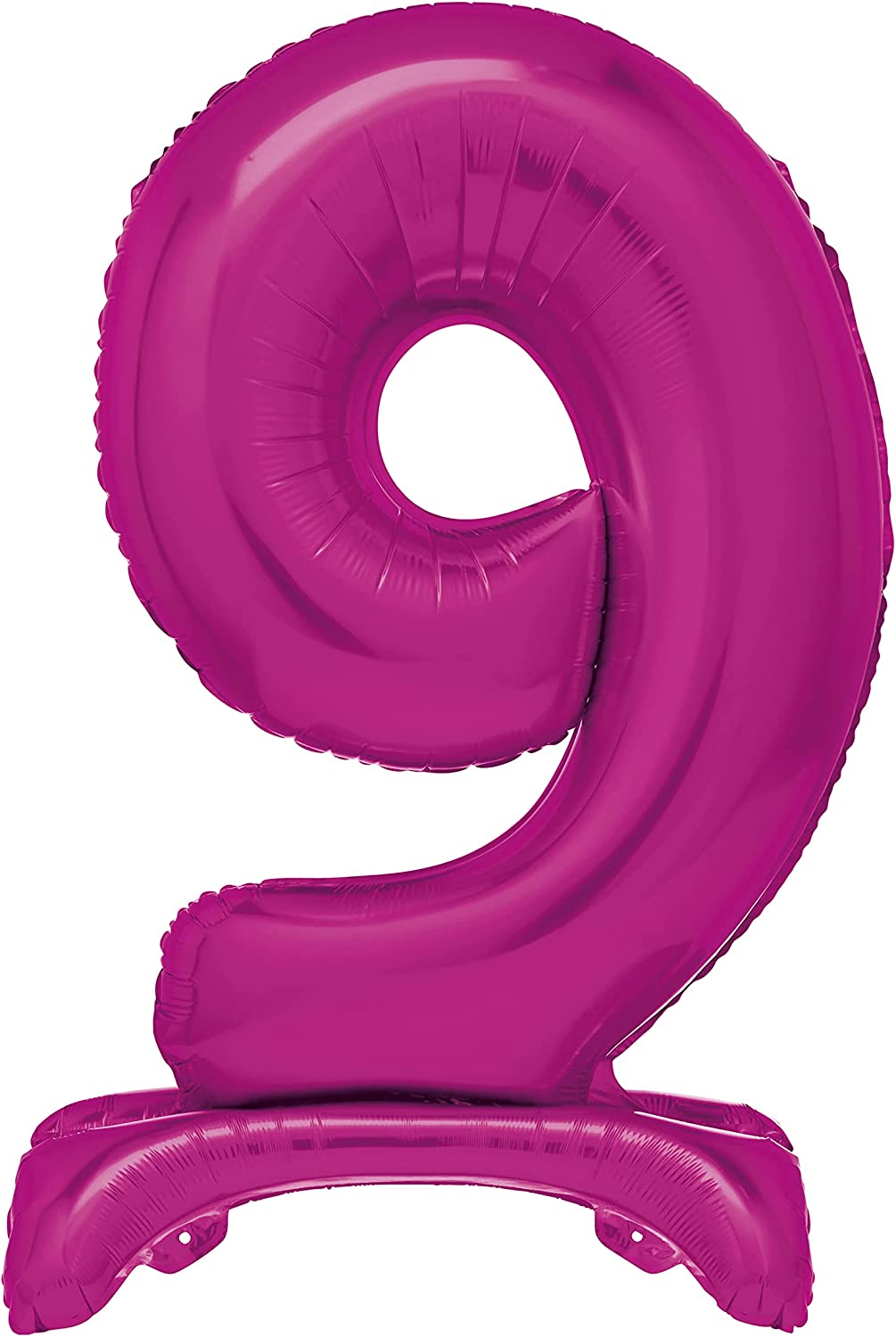 UNIQUE PARTY GIANT STANDING FOIL NUMBER 9 BALLOON 76 CM - HOT PINK. UNI12879 \\\KD03494
