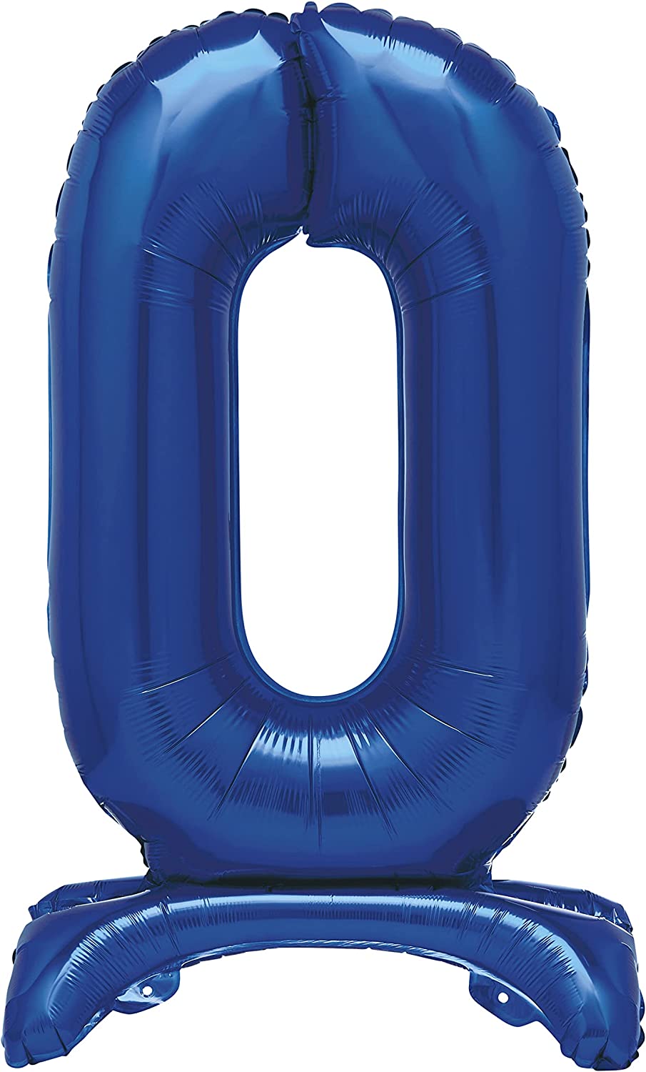 UNIQUE PARTY GIANT STANDING FOIL NUMBER 0 BALLOON 76 CM - BLUE. UNI12880 \\\KD03495