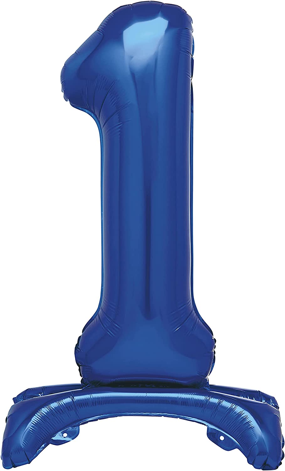 UNIQUE PARTY GIANT STANDING FOIL NUMBER 1 BALLOON 76 CM - BLUE. UNI12881 \\\KD03496