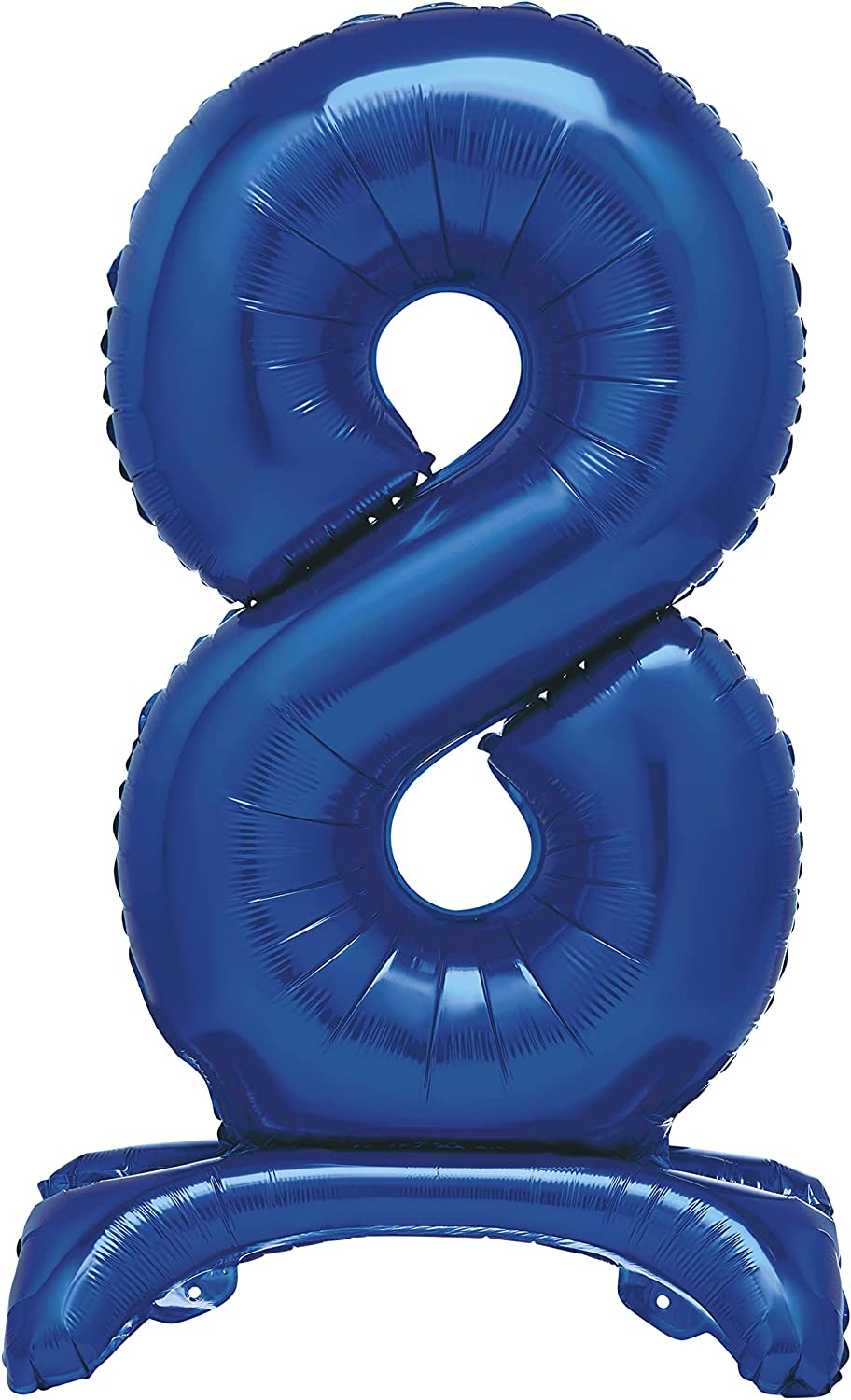 UNIQUE PARTY GIANT STANDING FOIL NUMBER 8 BALLOON 76 CM - BLUE. UNI12888 \\\KD03503