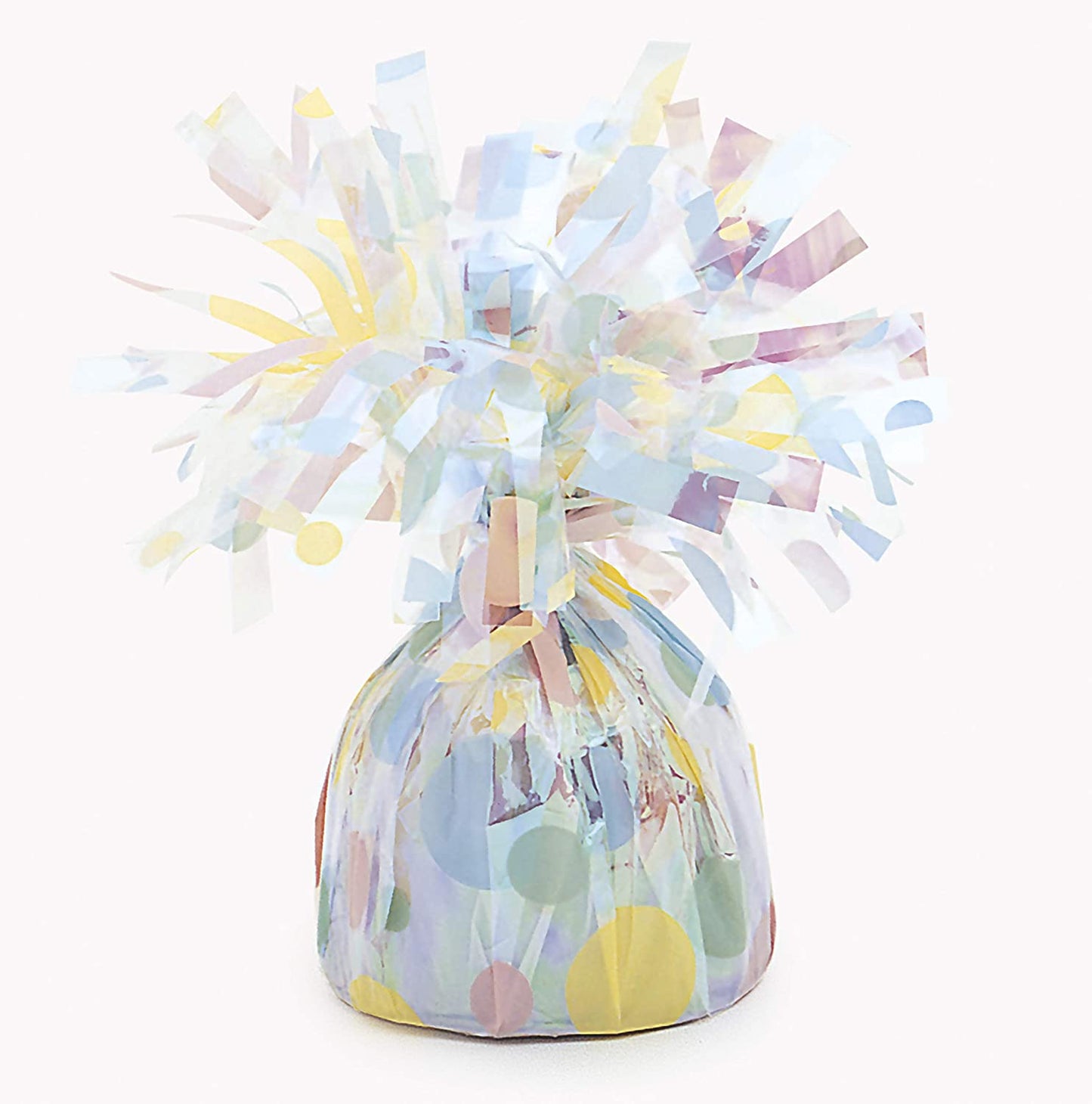 UNIQUE PARTY FOIL BALLOON WEIGHT - PASTAL POLKA DOT. UNI4928 \\\KD03522