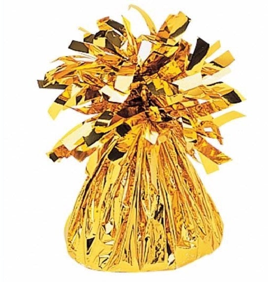 UNIQUE PARTY FOIL BALLOON WEIGHT - CLASSIC GOLD. UNI85647 \\\KD03525