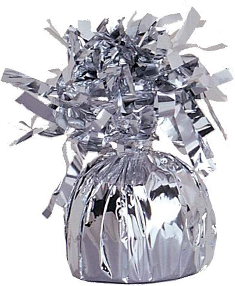 UNIQUE PARTY FOIL BALLOON WEIGHT - SILVER. UNI4939 \\\KD03529