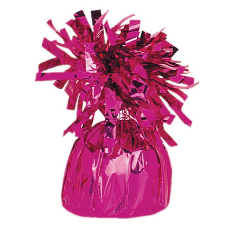 UNIQUE PARTY FOIL BALLOON WEIGHT - MAGENTA. UNI85640 \\\KD03537