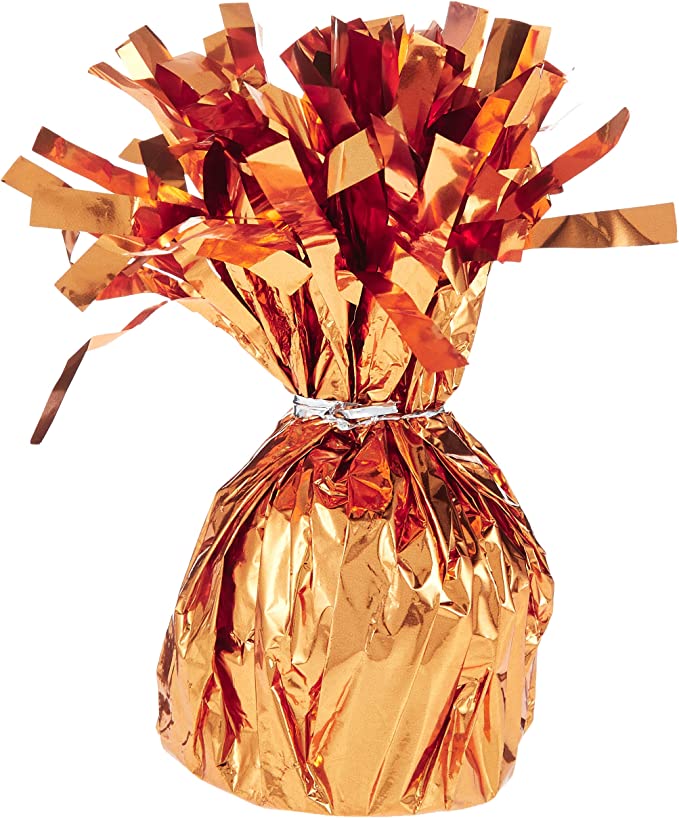 UNIQUE PARTY FOIL BALLOON WEIGHT - ORANGE. UNI4960 \\\KD03545