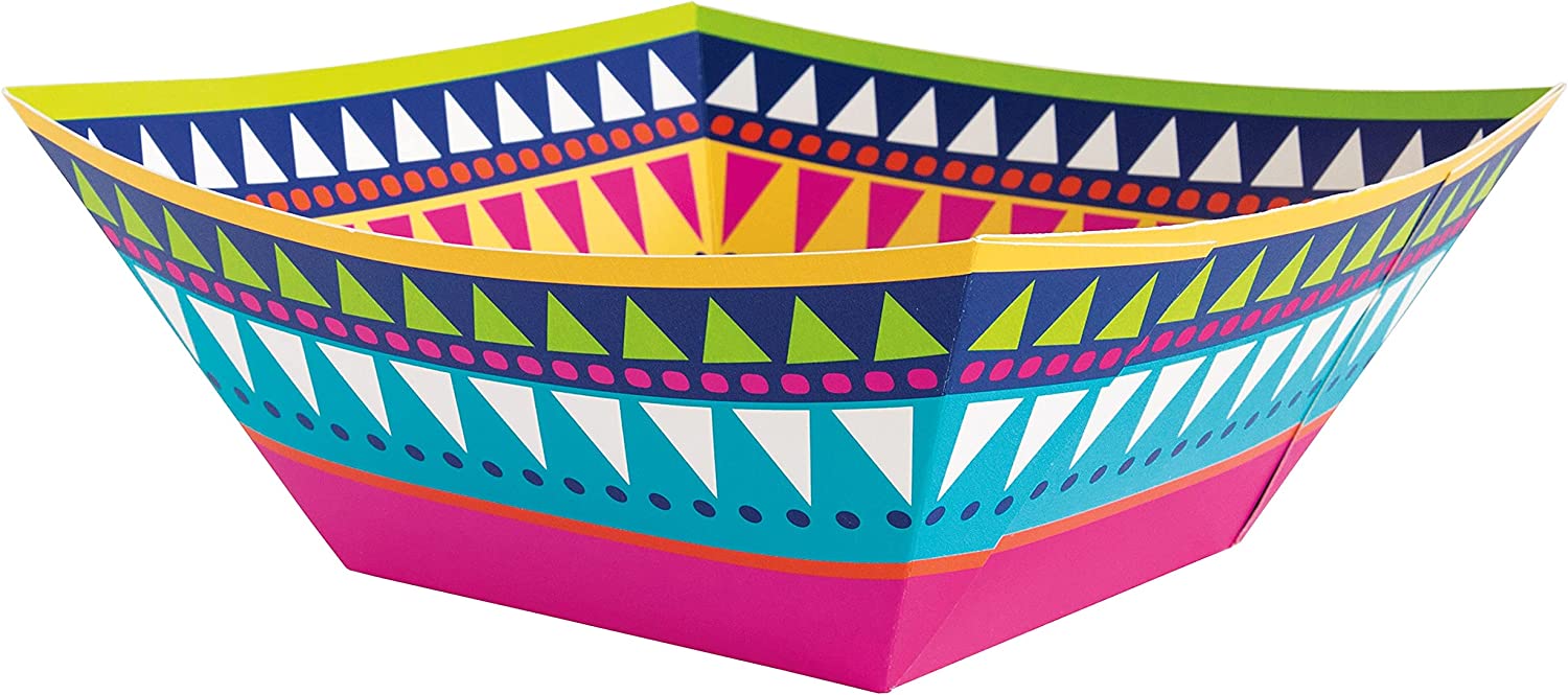UNIQUE PARTY BOHO FIESTA SQUARE SNACK BOWL. UNI73448EU \\\KD03623