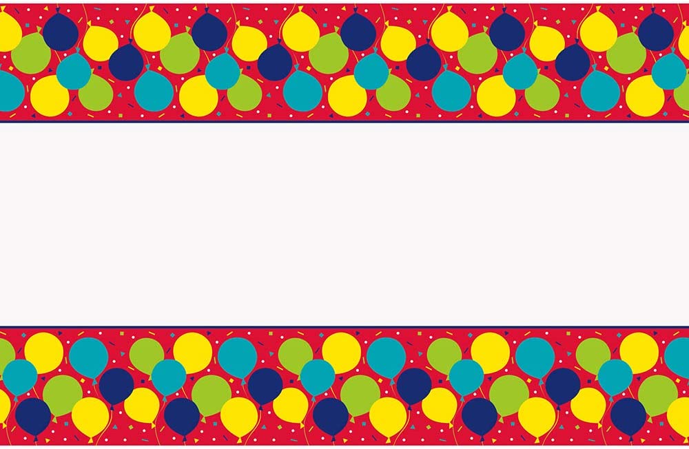 UNIQUE PARTY BALLOON PLASTIC TABLE COVER 54 X 84. UNI74773 \\\KD03626