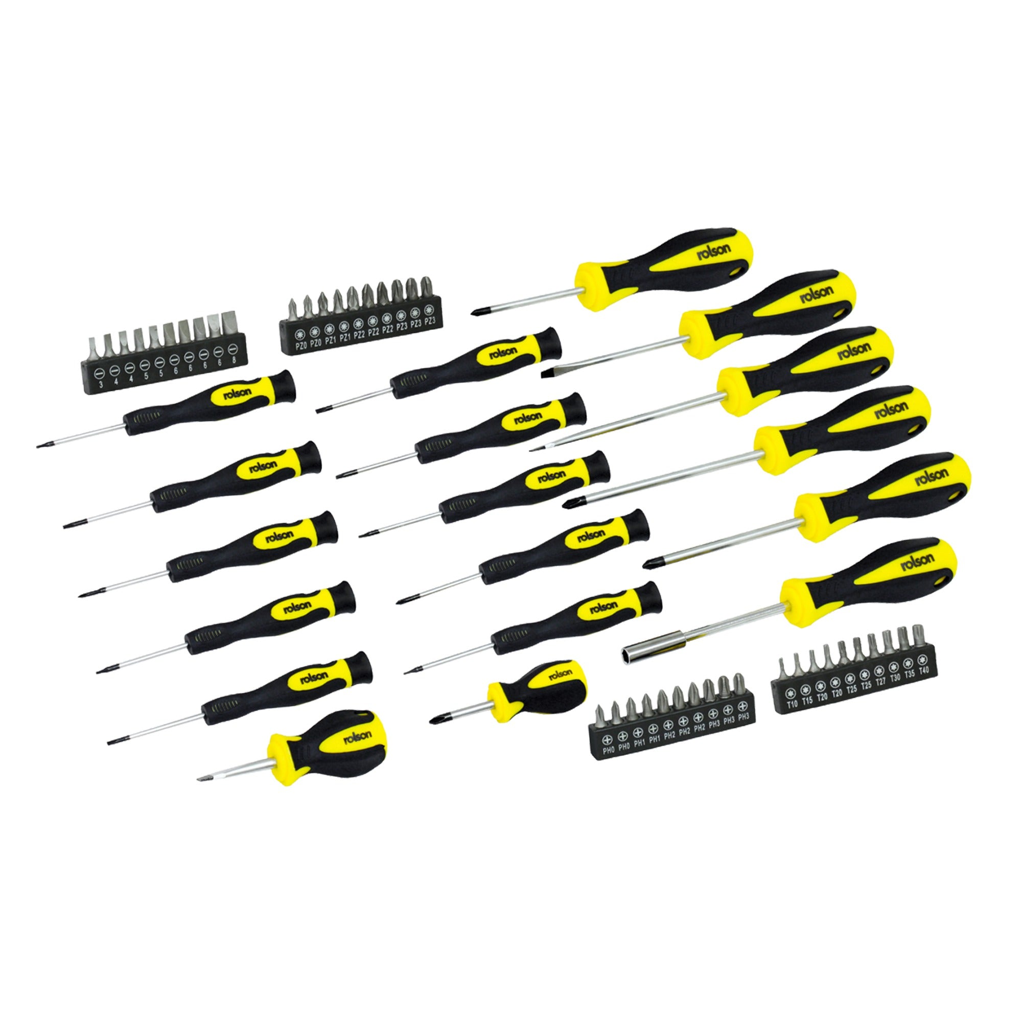 ROLSON MAGNETIC TIPS SCREWDRIVER 58PC SET. RT28882 \\\KD03688