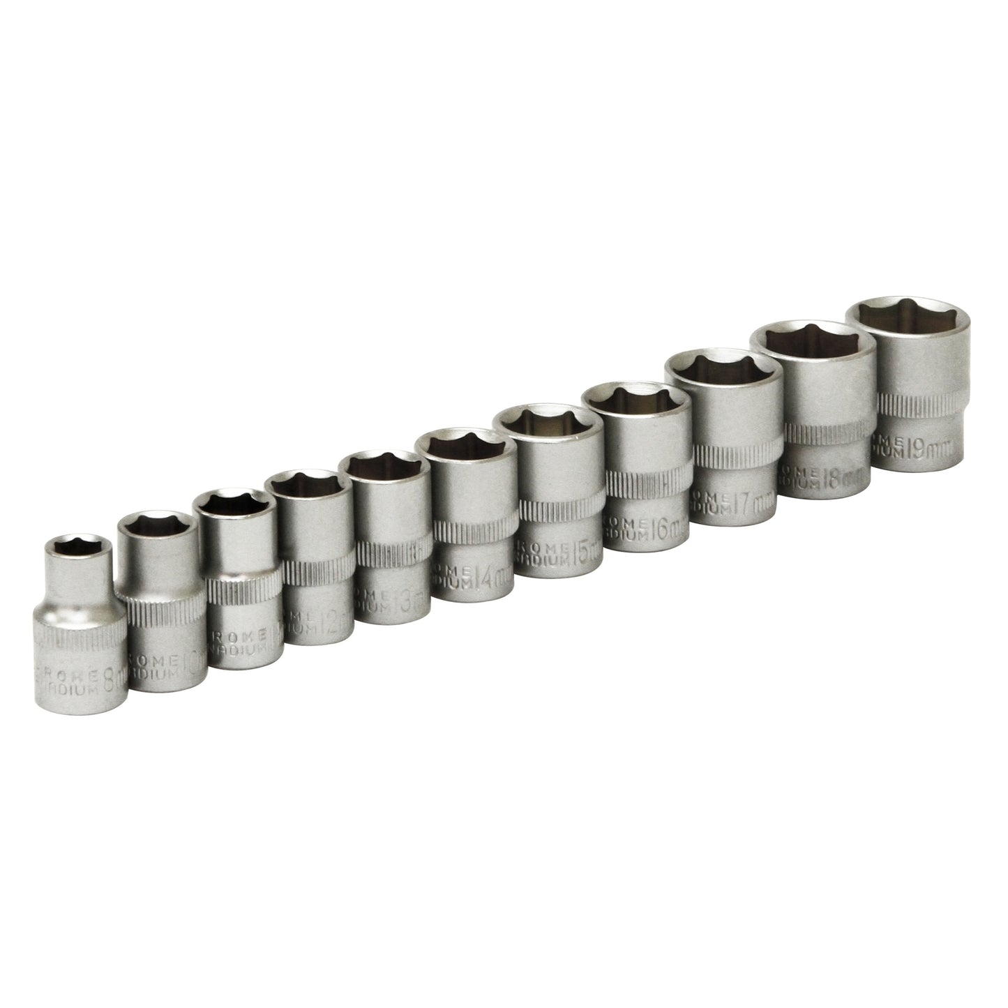 ROLSON 3/8 DRIVE SHALLOW SOCKET 8 - 19MM 11PC SET. RT38612 \\\KD03710