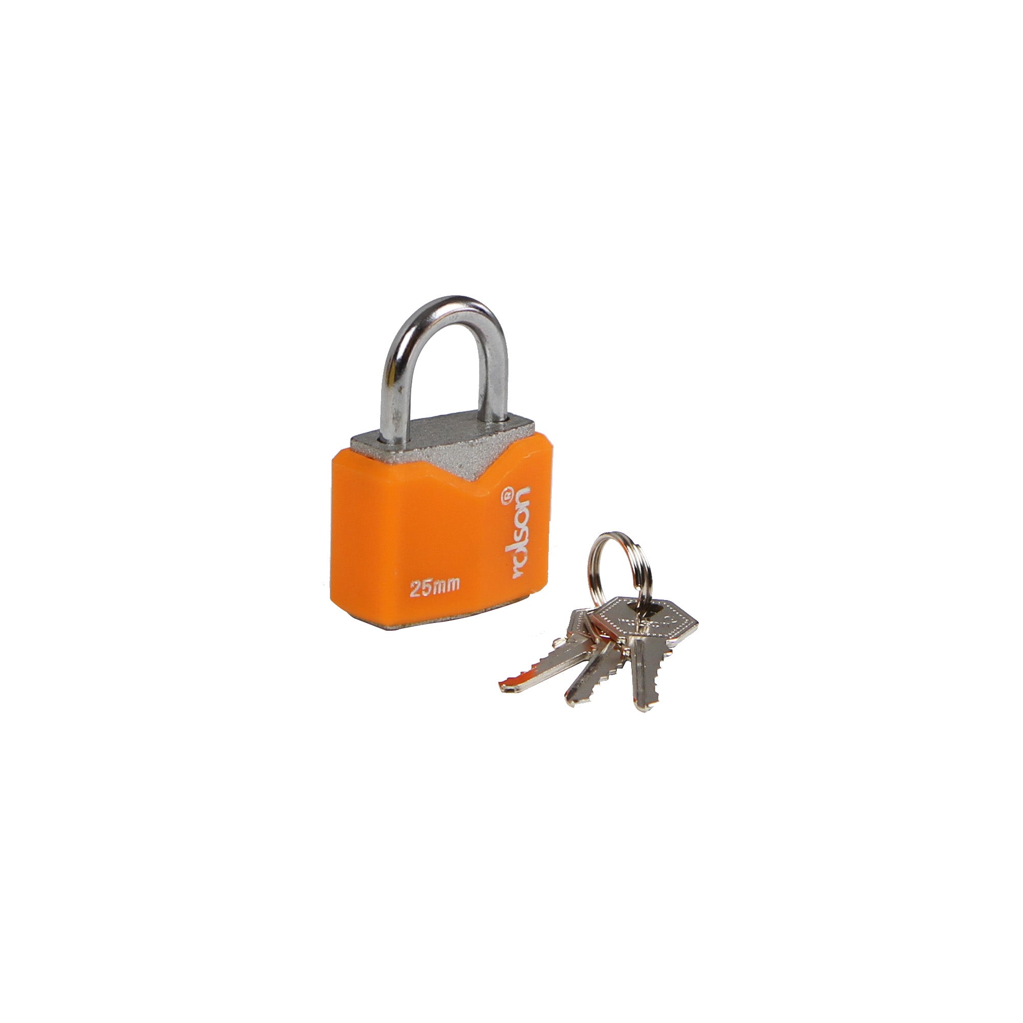 ROLSON IRON PADLOCK 25MM WITH 3 KEYS. RT66542 \\\KD03737