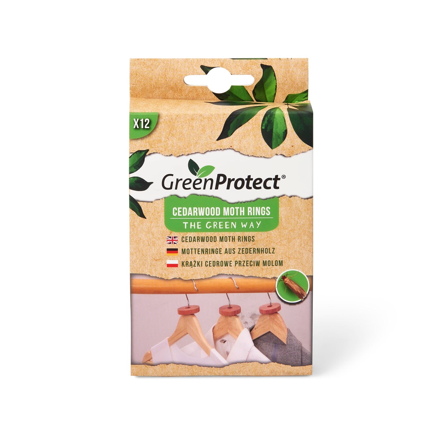 GREEN PROTECT  CEDARWOOD MOTH RINGS  2/PK. GPCWMR \\\KD03747