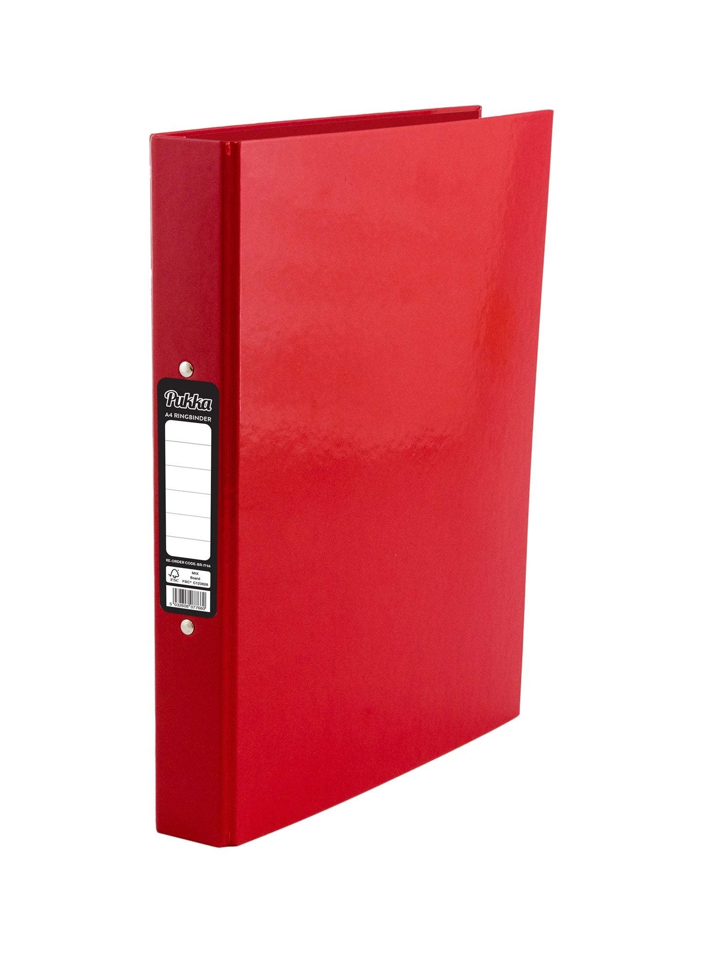 PUKKA BRIGHTS A4 RING BINDER FILE - RED. BR-7766 \\\KD03793