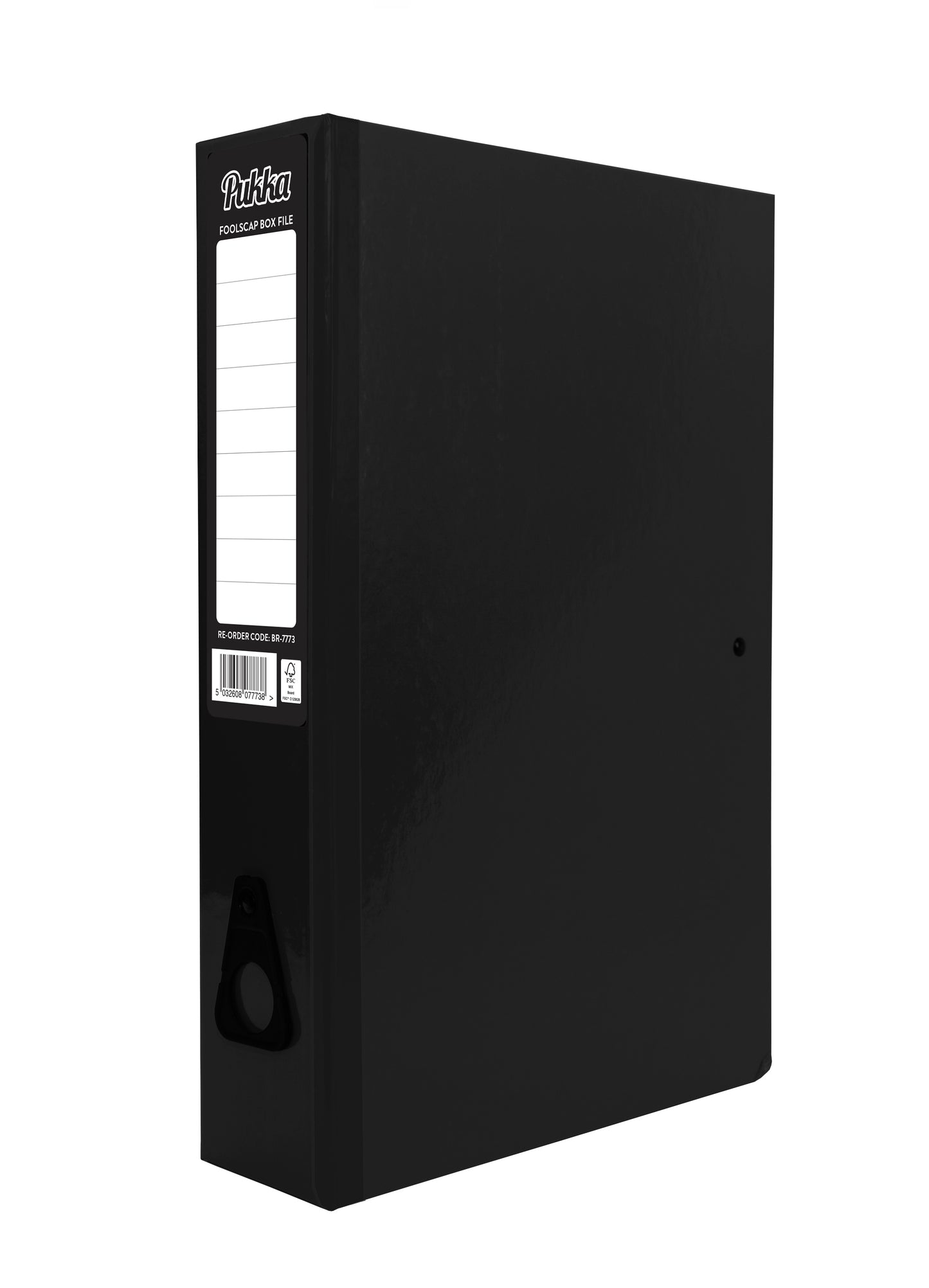 PUKKA BRIGHTS FOOLSCAP A4 BOX FILE - BLACK. BR7773 \\\KD03797