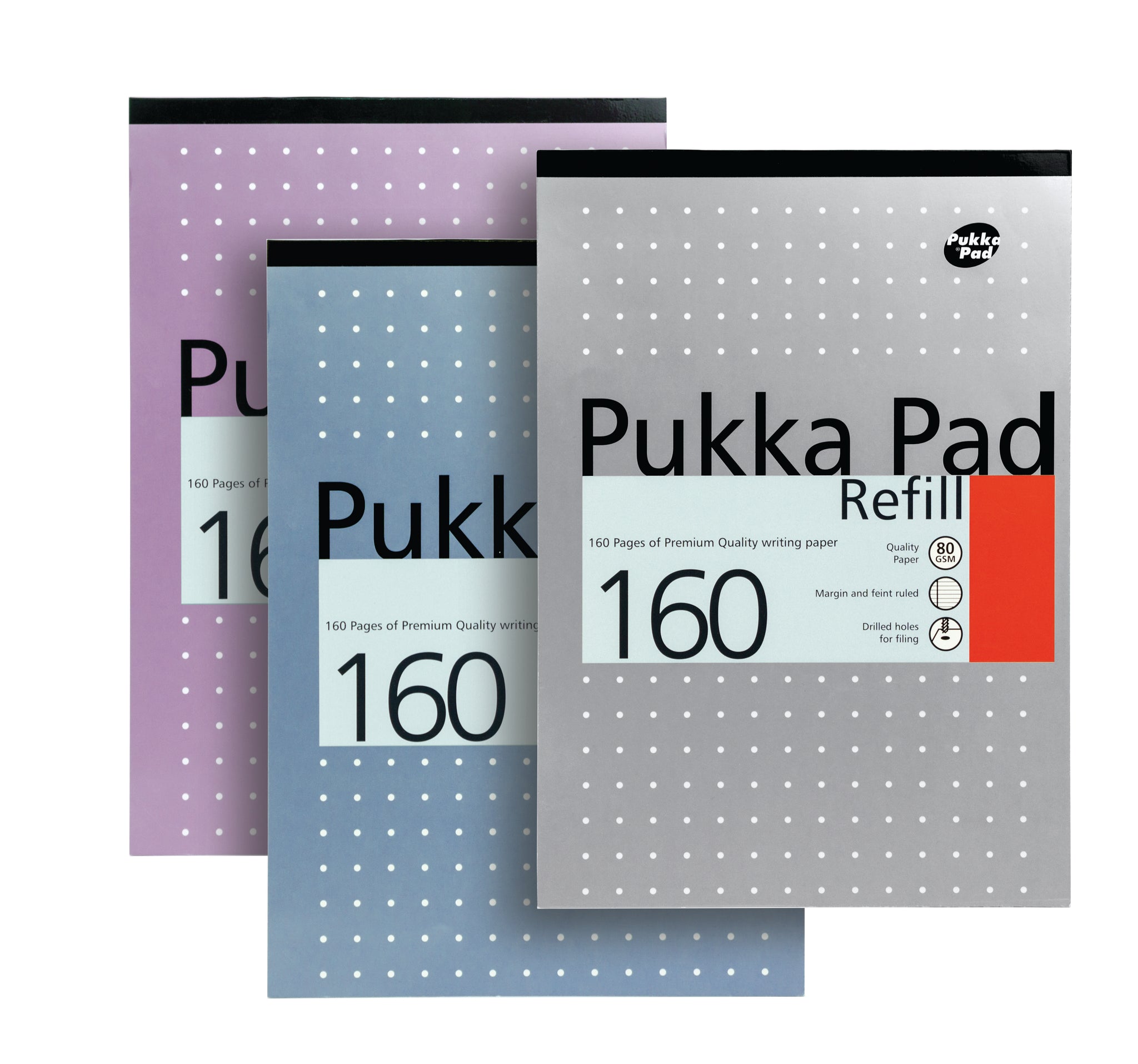 PUKKA A4 REFILL PAD 160 PAGES LINED PAPERS. REF80/1 \\\KD03831