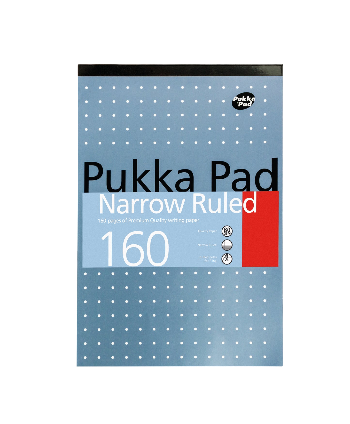 PUKKA A4 METALLIC REFILL NARROW RULED 160 PAGES. 6253_REF \\\KD03836