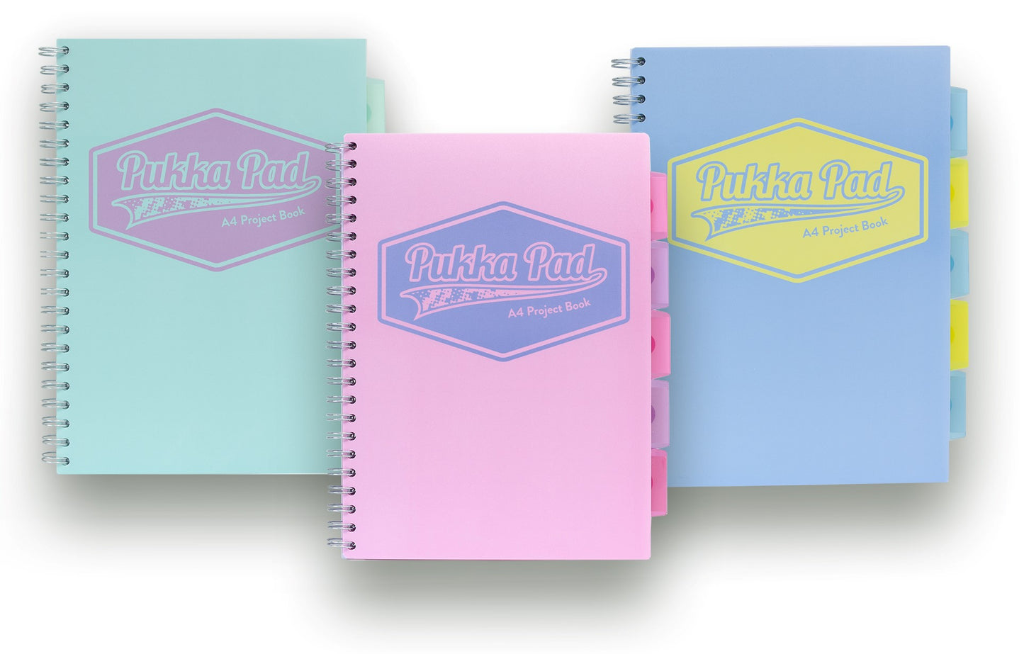 PUKKA A4 PASTEL PROJECT BOOK 200 PAGES. 8630-PST \\\KD03839