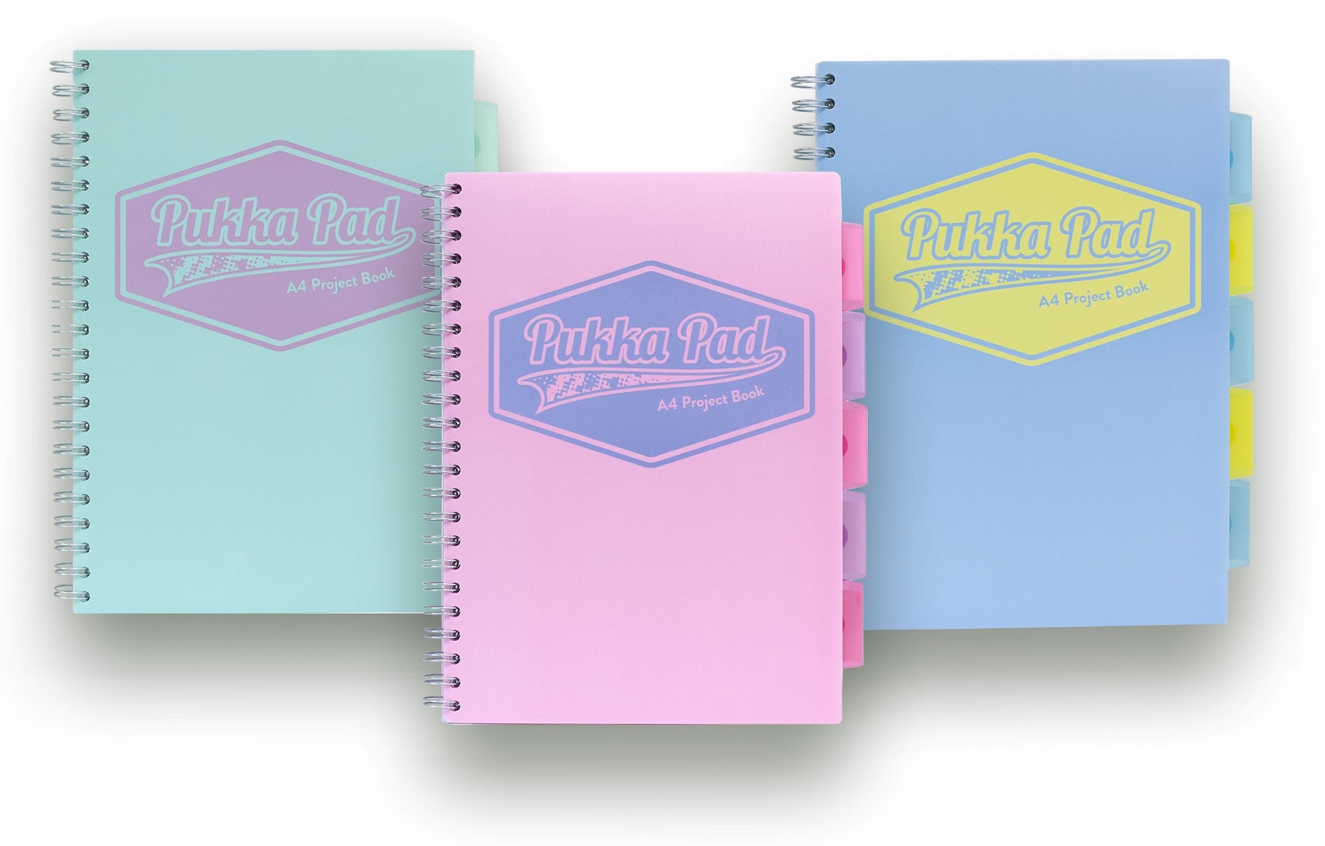 PUKKA A4 PASTEL PROJECT BOOK 200 PAGES. 8630-PST \\\KD03839