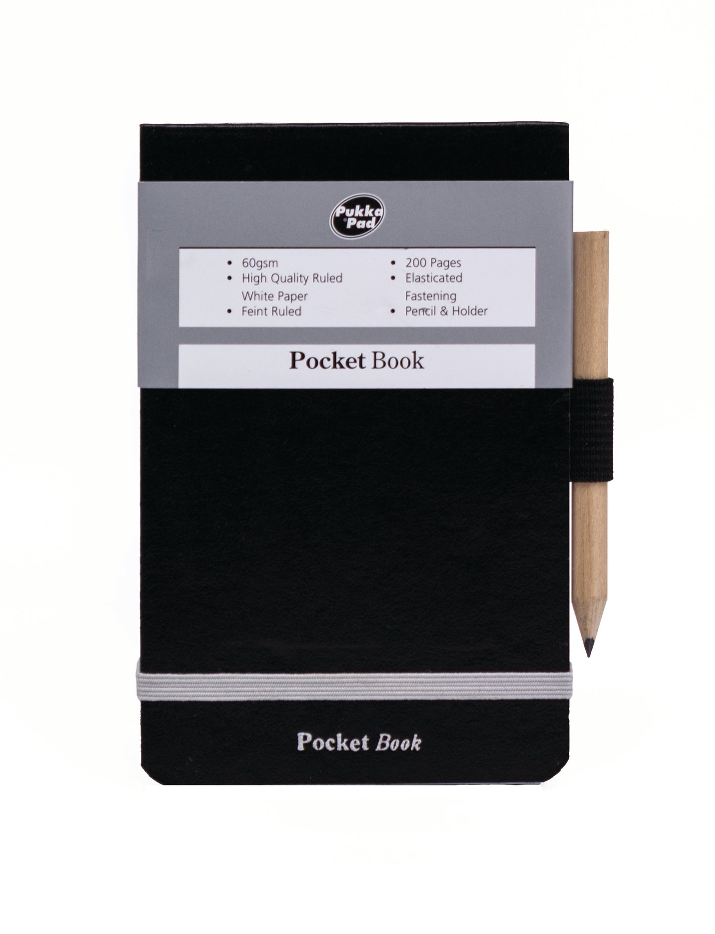 PUKKA A7 POLICE STYLE MINI BLACK POCKET  BOOK & PENCIL. SBPOCK \\\KD03841