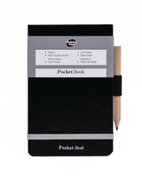 PUKKA A7 POLICE STYLE MINI BLACK POCKET  BOOK & PENCIL. SBPOCK \\\KD03841