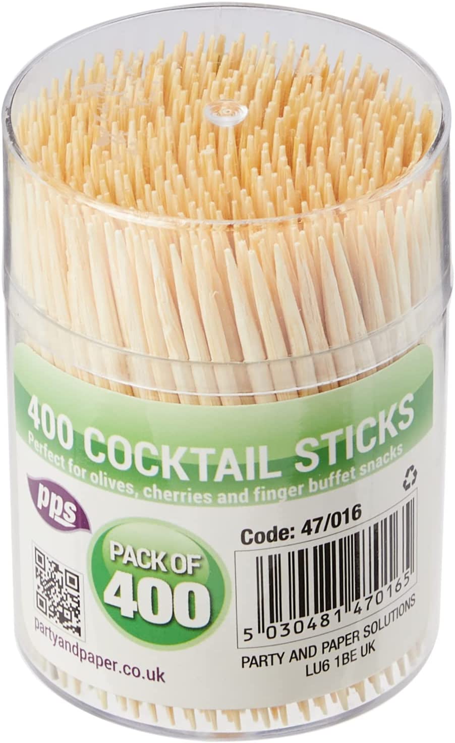 PPS PARTY COCKTAIL STICKS / TOOTHPICKS 400/PK. PPS47016 \\\KD03850