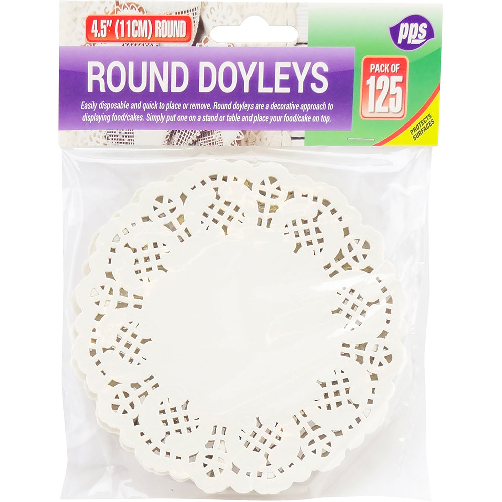 PPS ROUND PAPERS DOYLEYS / DOILIES 11.5CM 125/PK. PPS94006 \\\KD03857
