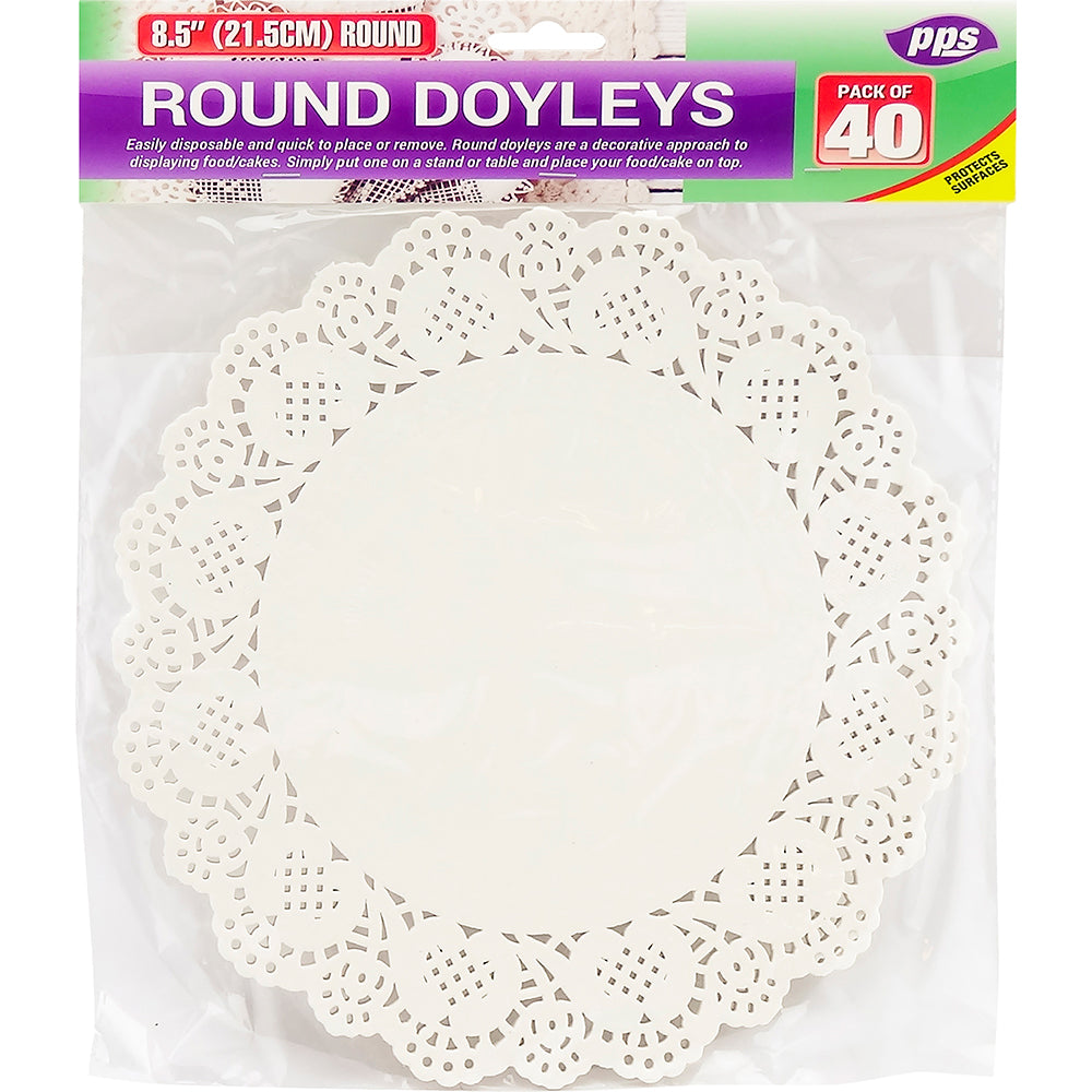 PPS ROUND PAPERS DOYLEYS / DOILIES 21CM 40/PK. PPS94008 \\\KD03859
