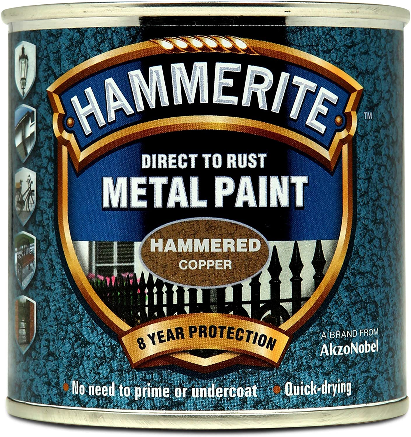 HAMMERITE METAL PAINT HAMMERED COPPER 250ML. 5084822 \\\KD03920
