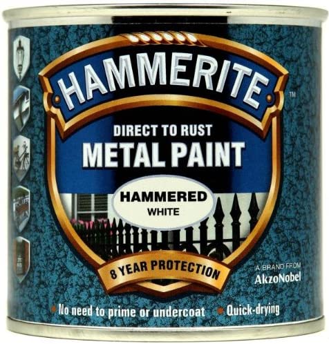 HAMMERITE METAL PAINT HAMMERED WHITE 250ML. 5084836 \\\KD03922