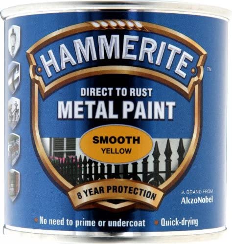 HAMMERITE METAL PAINT SMOOTH YELLOW 250ML. 5084874 \\\KD03927