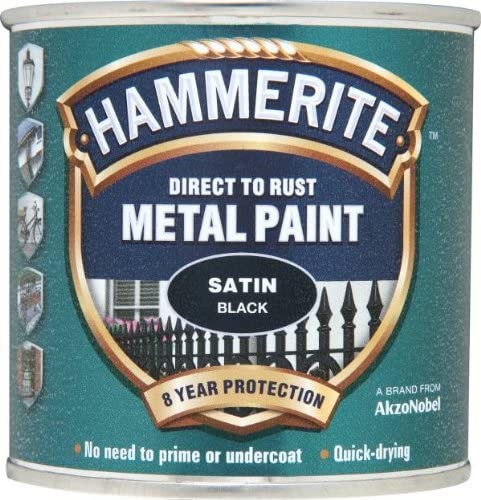 HAMMERITE METAL PAINT SATIN BLACK 250ML. 5084904 \\\KD03931