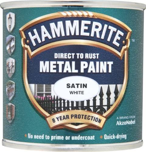 HAMMERITE METAL PAINT SATIN WHITE 250ML. 5092881 \\\KD03933