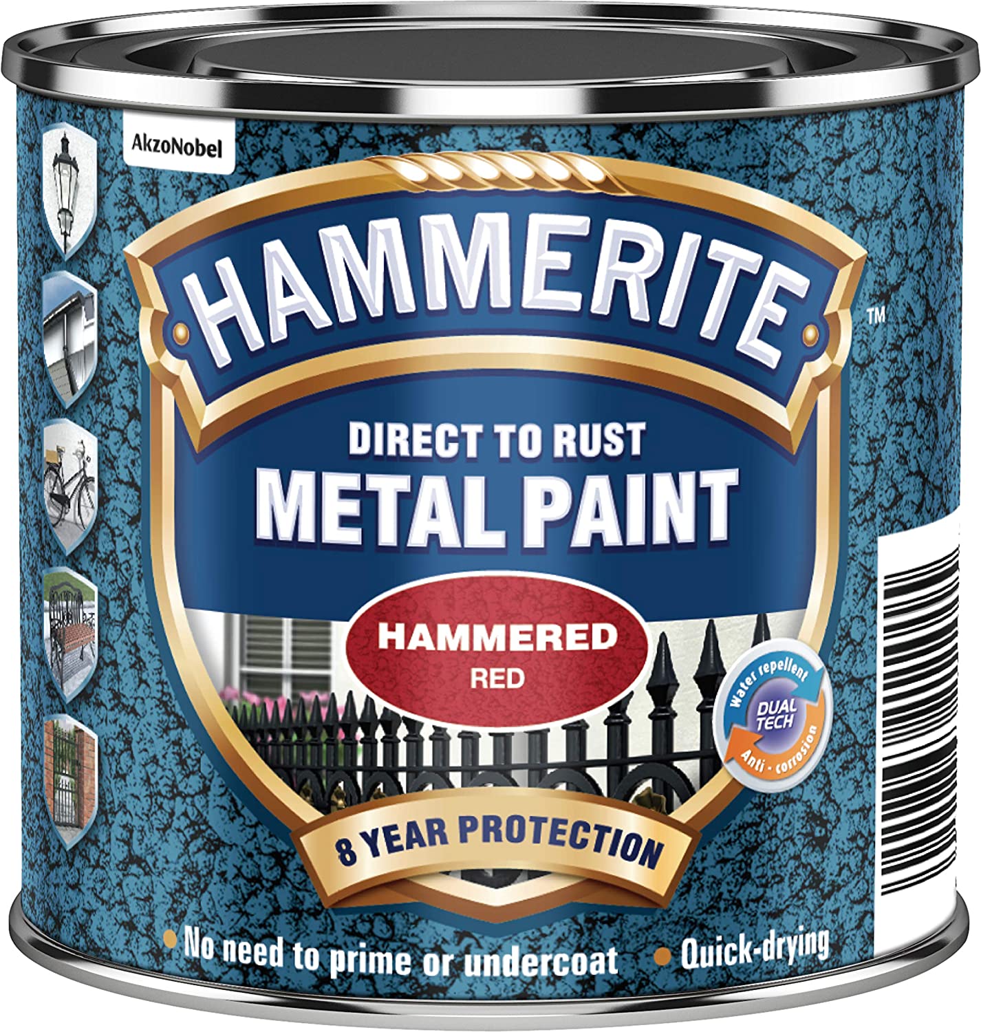 HAMMERITE METAL PAINT HAMMERED RED 250ML. 5092961 \\\KD03936