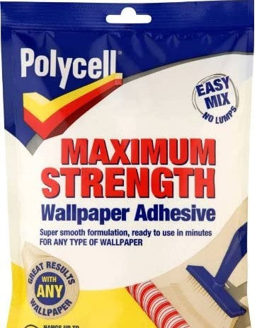 POLYCELL MAX STRENGTH WALL PAPER ADHESIVE 5 ROLL. 5143838 \\\KD03973