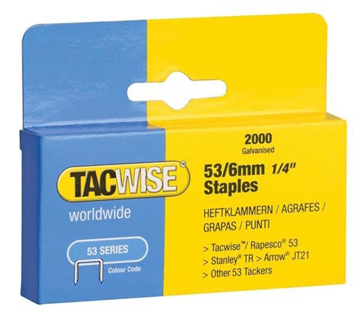 TACWISE 53/12MM STAPLES B/2000. TAC0337 \\\KD03991