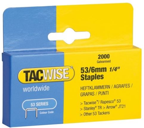 TACWISE 53/14MM STAPLES B/2000. TAC0338 \\\KD03992