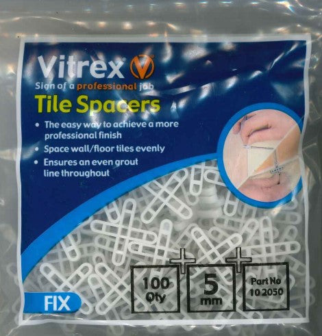 VITREX TILE SPACERS 5MM 100/PK. 102050 \\\KD04025