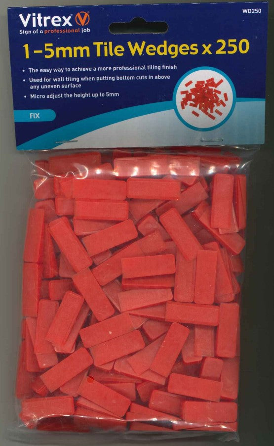 VITREX TILE LEVELING TILE WEDGES 250/PK. WD250 \\\KD04032