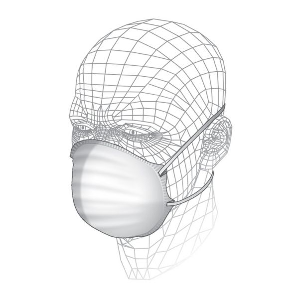 VITREX CUP RESPIRATORS / COMFORT MASK 3/PK. S40110 \\\KD04033
