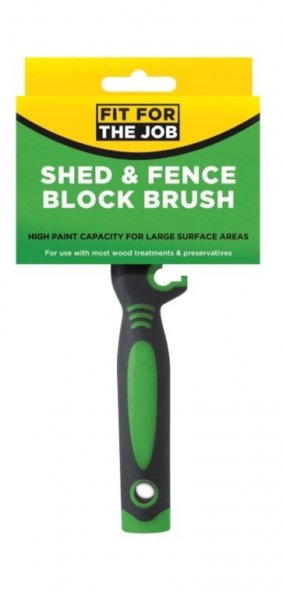 FIT FOR THE JOB SHED & FENCE BLOCK BRUSH 120MM. FBBB003 \\\KD04072
